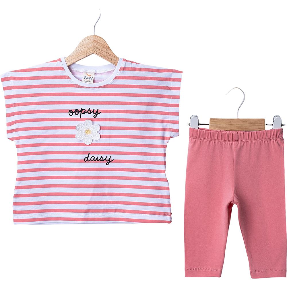 Wow 10972 Penye Taytlı Takım Daisy 1-4 Yaş